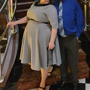 Houndstooth Hell Bunny Dress